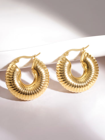 Bold as the Golden Sun Hoops