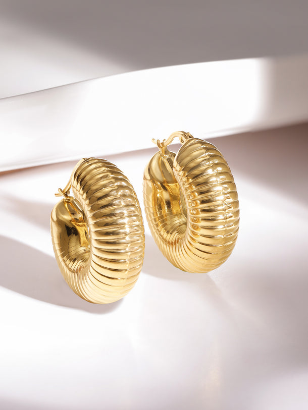 Bold as the Golden Sun Hoops