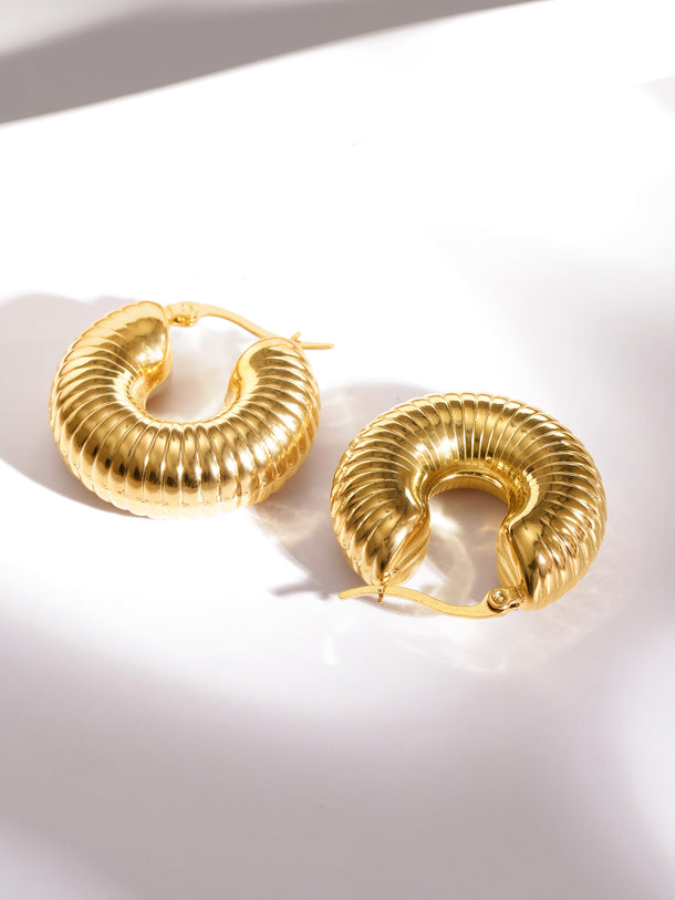 Bold as the Golden Sun Hoops