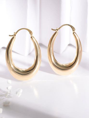 Sleek Radiance Drop Earrings