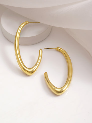 Sunlit Arc Demi-Fine Hoops
