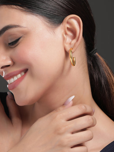 Rubans White Silver-Plated Oxidised Handcrafted Dome Shaped Jhumkas