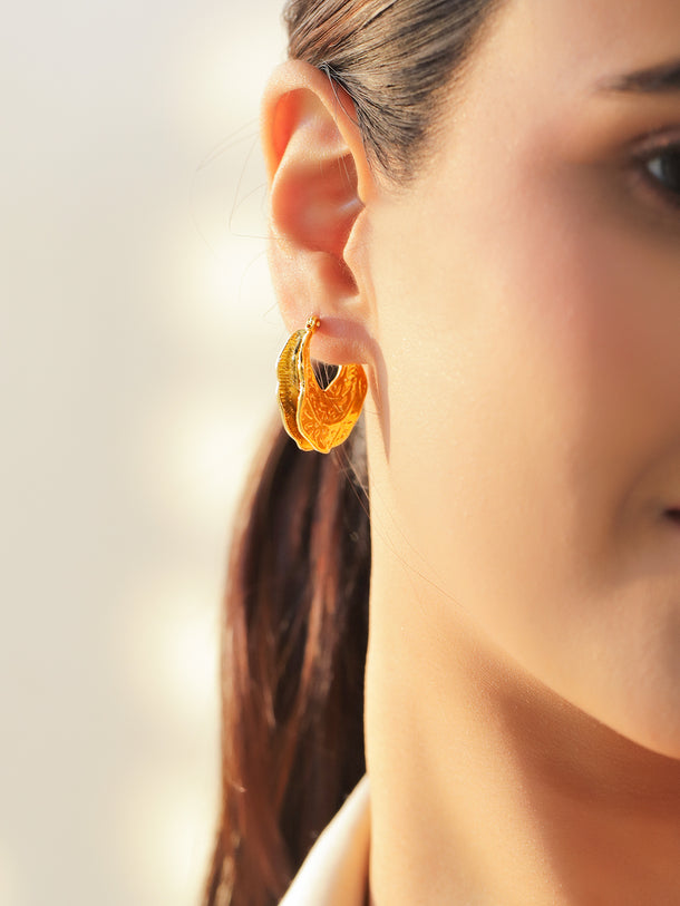 Gold Toned Hoop Earrings