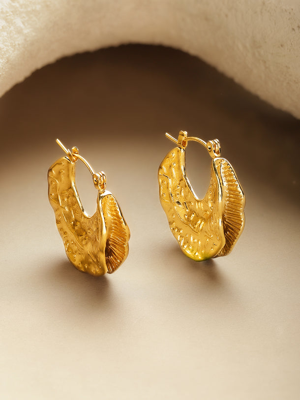 Gold Toned Hoop Earrings