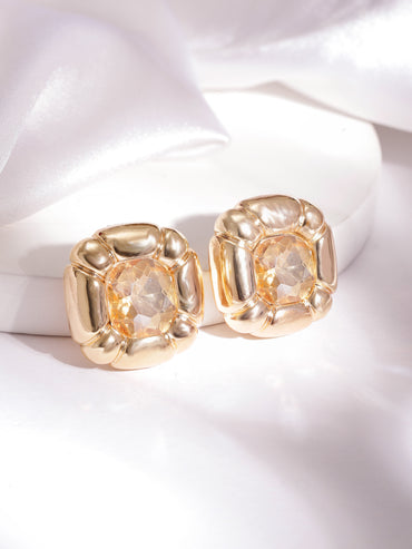 Opulent Shine Gold Studs