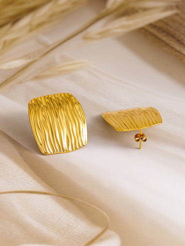 Golden Stud Earrings