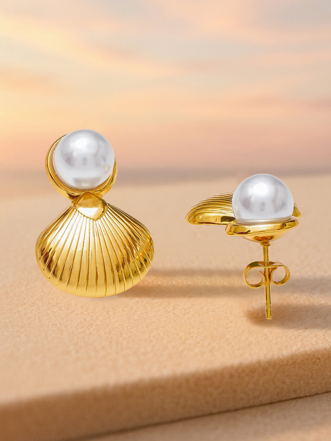 Sea Shell Inspired Pearl Drops