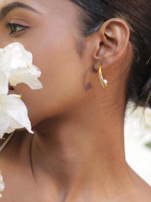 Everyday Glam Pearl Hoops