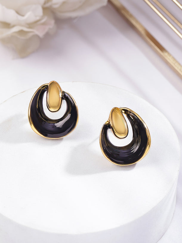 Black Stud Earrings