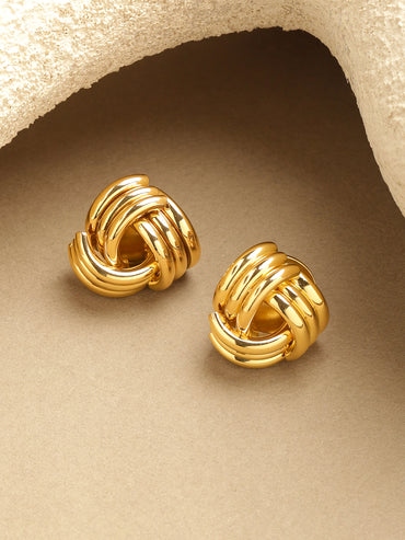 Twisted Knot Stud Earrings