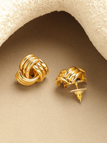 Twisted Knot Stud Earrings
