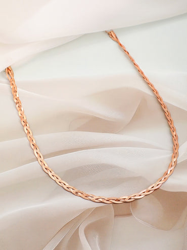 Twisted Gold Toned Necklace