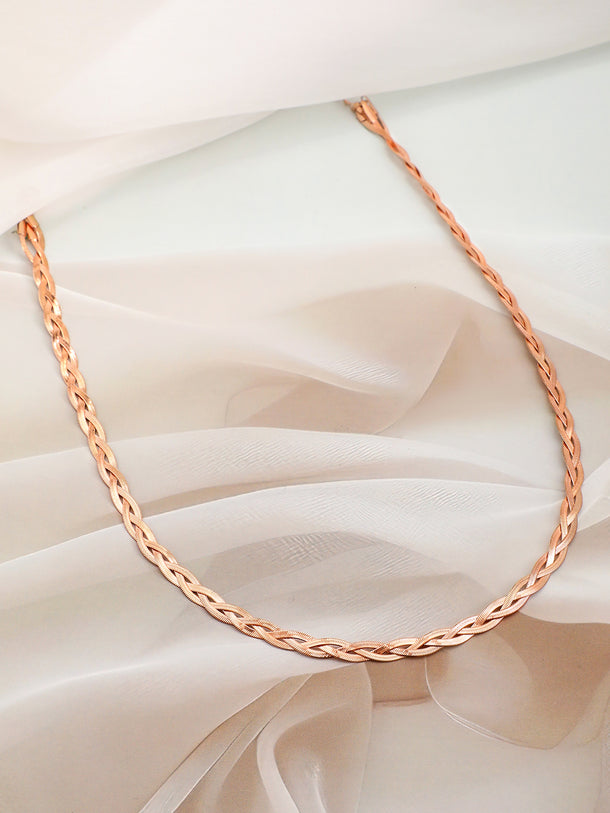 Twisted Gold Toned Necklace