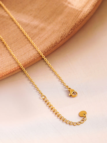 Gold Toned Butterfly Pendant For Women