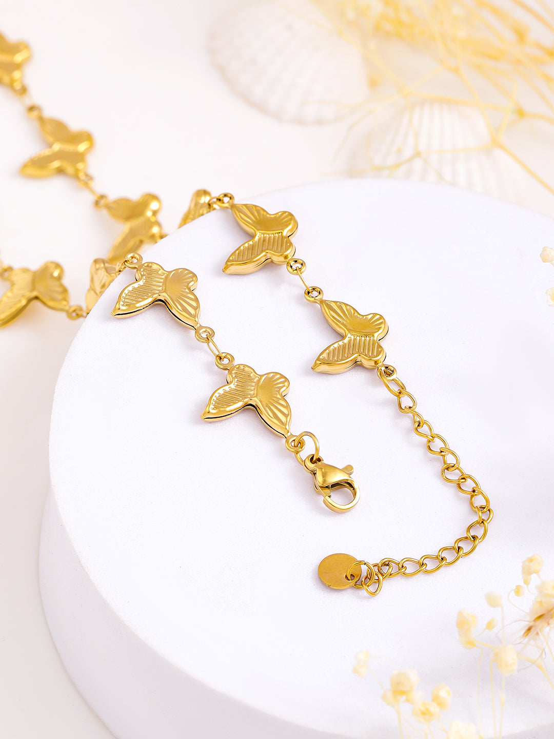 Playful Butterfly Charm Necklace Chain