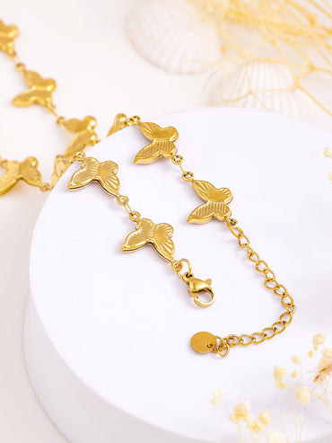 Playful Butterfly Charm Necklace Chain