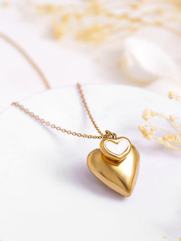 Gold Toned Heart Pendant
