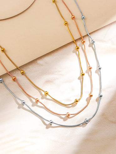 Delicate Beads Trendy Multilayer Necklace