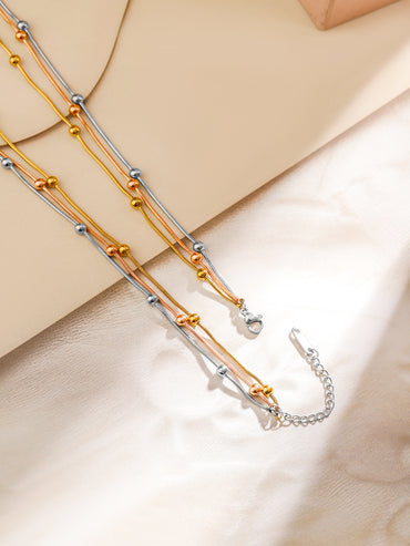 Delicate Beads Trendy Multilayer Necklace