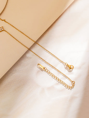 Gold Toned Floral Pendant