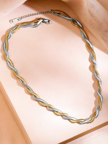 Refined Dual Tone Necklace