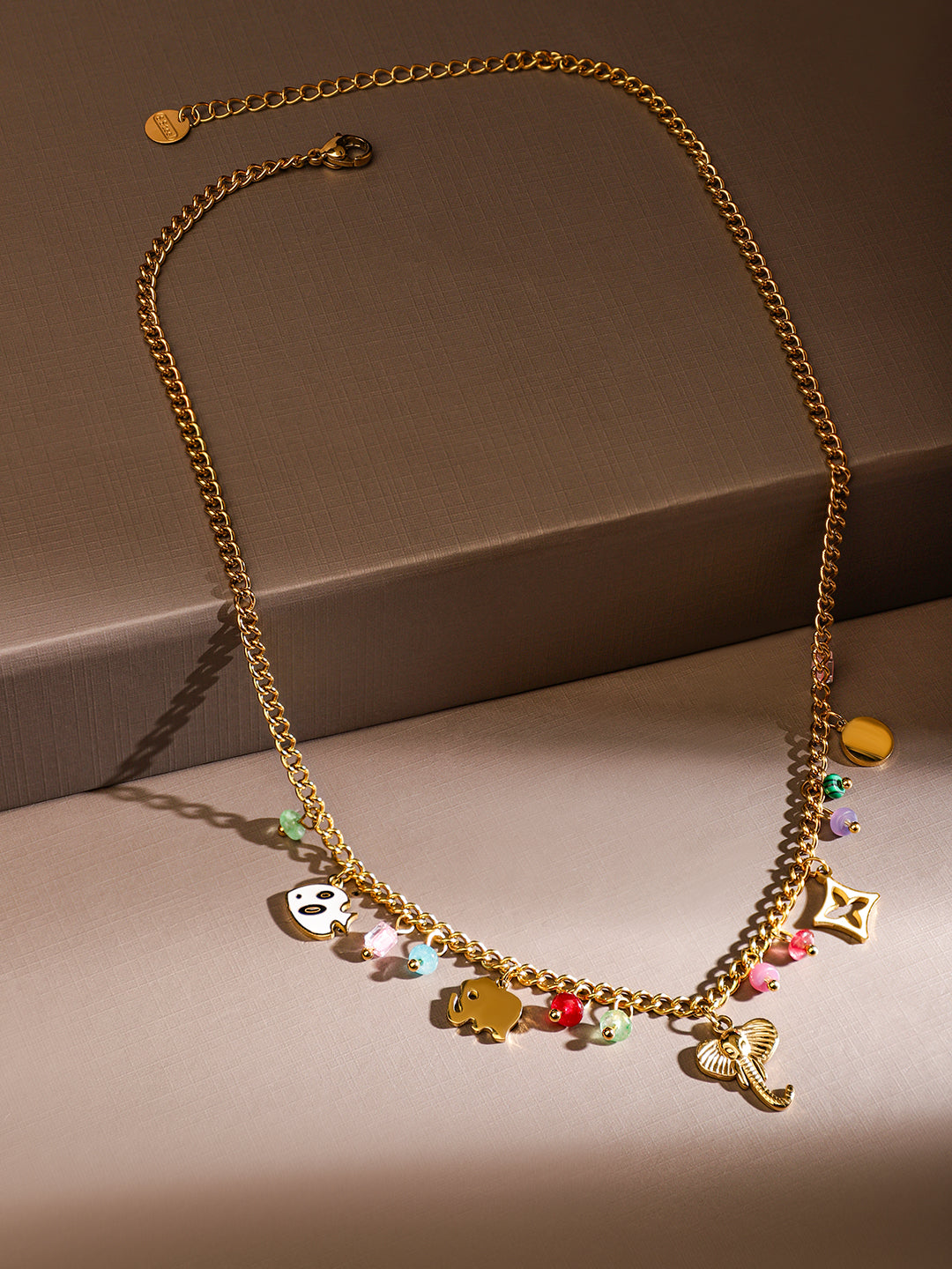 Playful Vibrant Charms Necklace