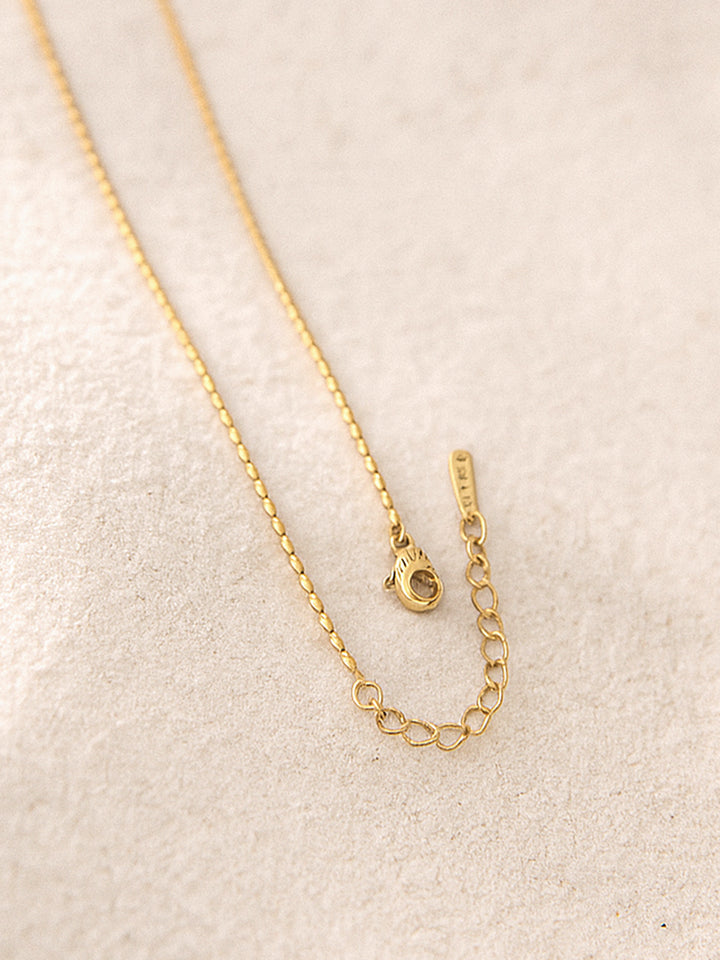 Rubans Voguish 18K Gold-Plated Stainless Steel Tarnish Free Waterproof Floral Necklace