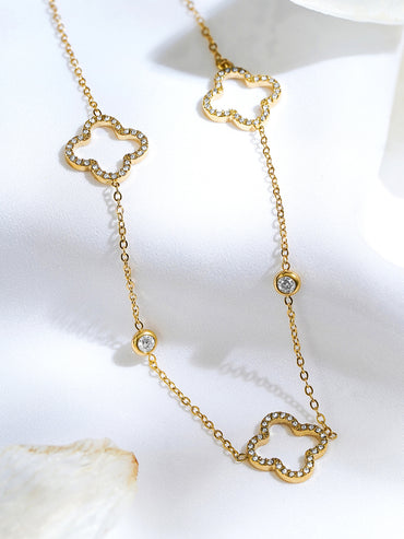 Blissful Floral Charms Chain Necklace