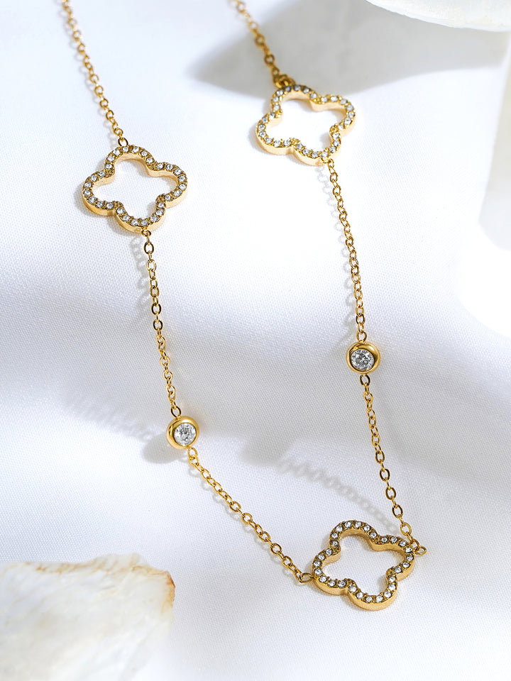 Blissful Floral Charms Chain Necklace