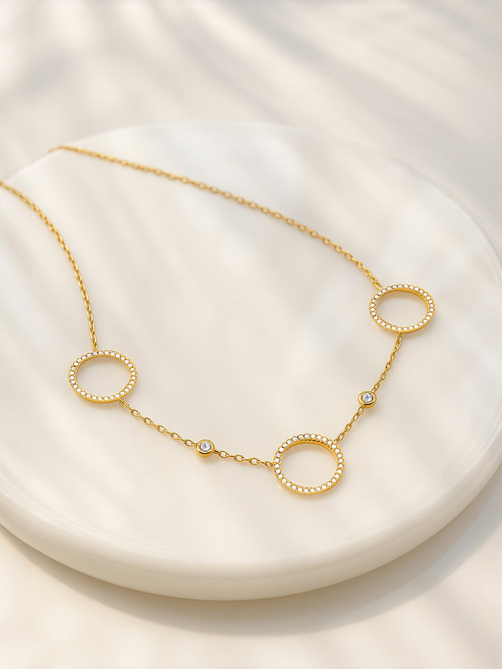 Loopy Dreams Gold Plated Chain Necklace