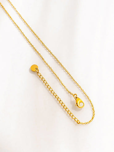 Golden Leaf Motif Necklace