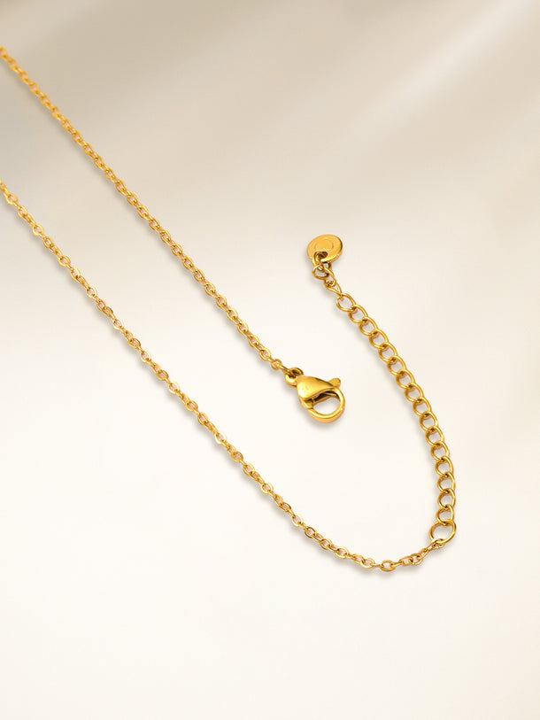 Gold Toned Butterfly Charm Necklace