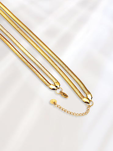 Rubans Voguish Dual-Plated Stainless Steel Tarnish-Free Waterproof Knot Tassel Necklace