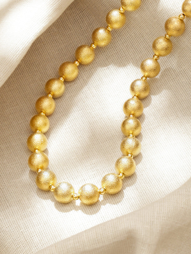 Gold Beaded Necklace