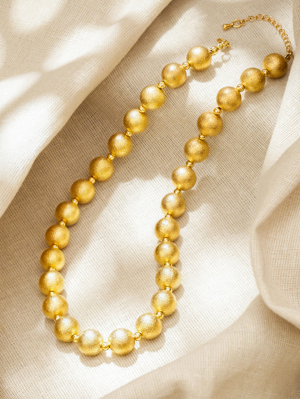 Gold Beaded Necklace