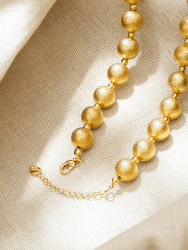 Gold Beaded Necklace