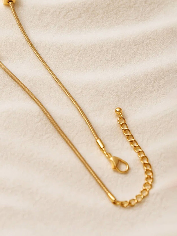 Gold Toned Charm Necklace