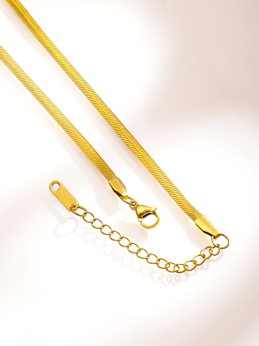 Rubans Voguish 18K Gold-Plated Stainless Steel Tarnish-Free Waterproof Statement Necklace