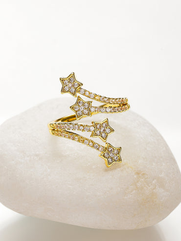 Starry Night American Diamond Zirconia Ring