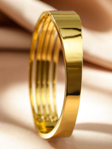 Triple Line American Diamond Zirconia Studded Bracelet