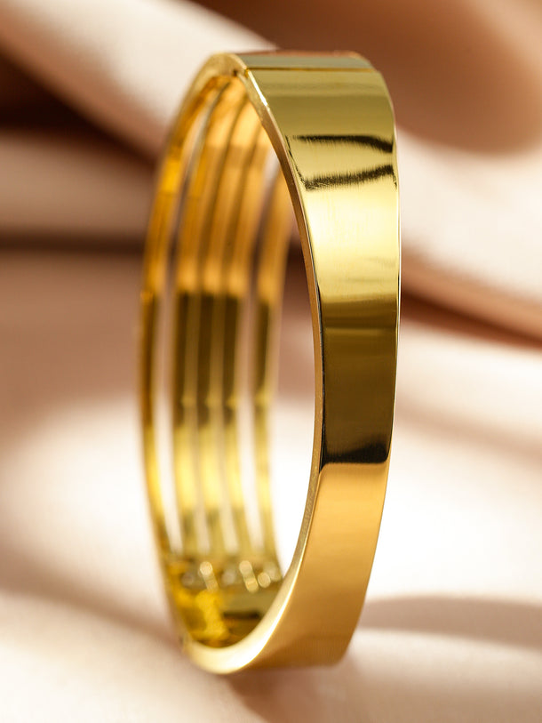 Triple Line American Diamond Zirconia Studded Bracelet