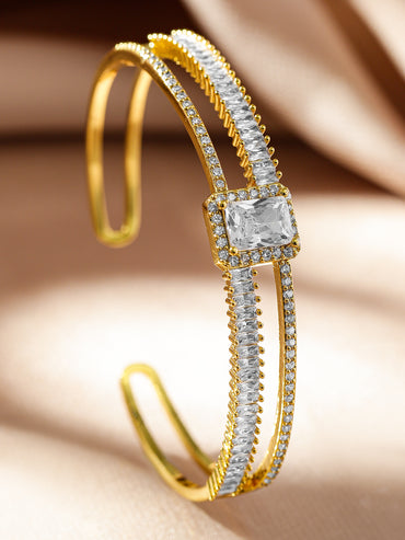 Regal Gold Amercian Diamond Zirconia Bracelet