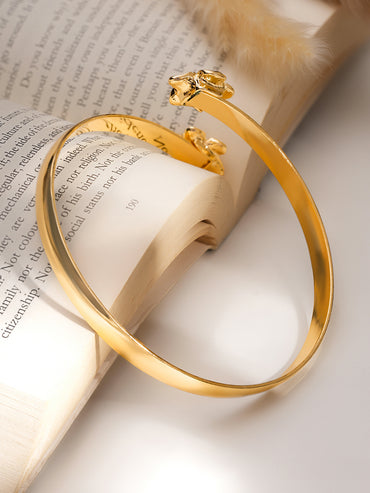 Golden Bloom Floral Armlet