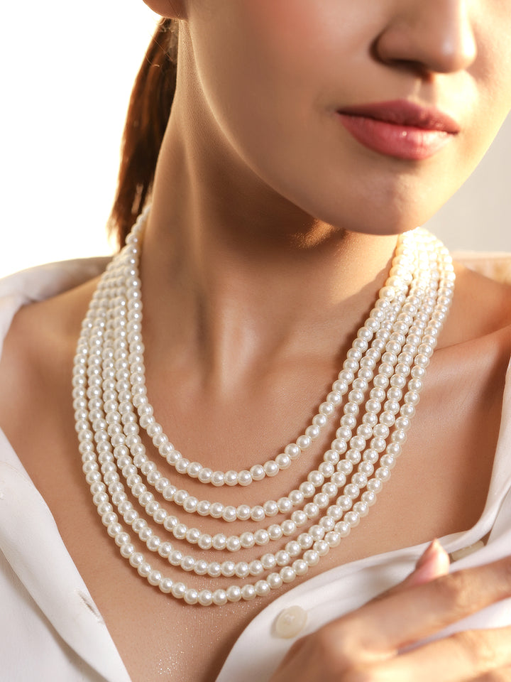 Enchanted Pearl Beads Necklace