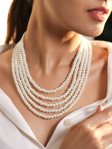 Enchanted Pearl Beads Necklace
