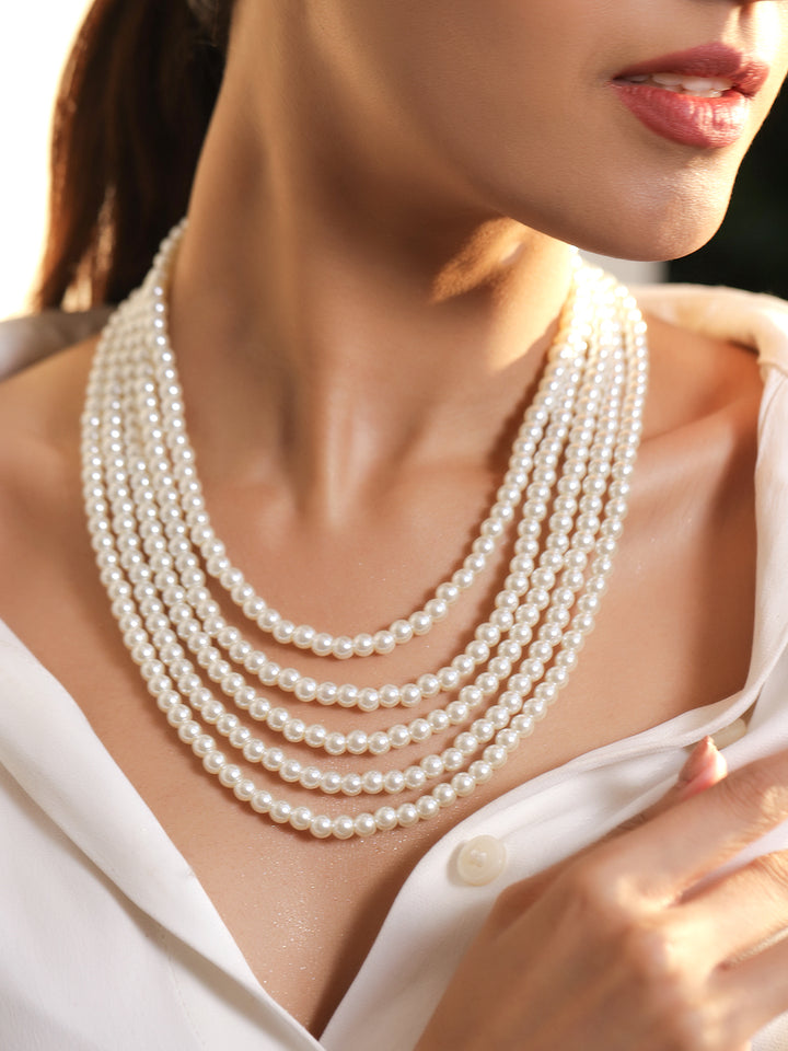 Enchanted Pearl Beads Necklace