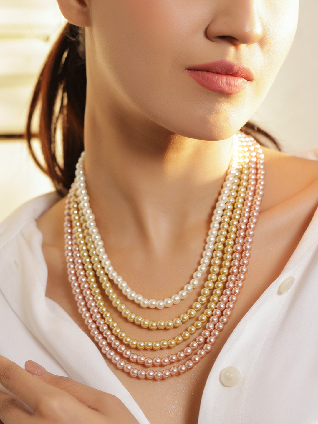 Enchanted Pearl Beads Necklace
