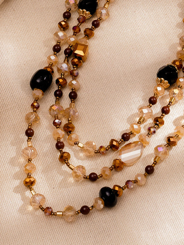 Modern Multicolour Beaded Fashion Necklace