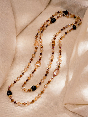 Modern Multicolour Beaded Fashion Necklace