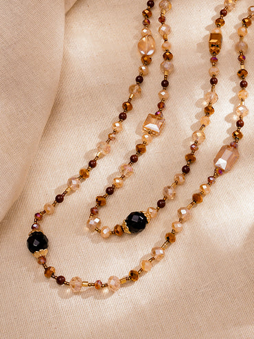 Modern Multicolour Beaded Fashion Necklace